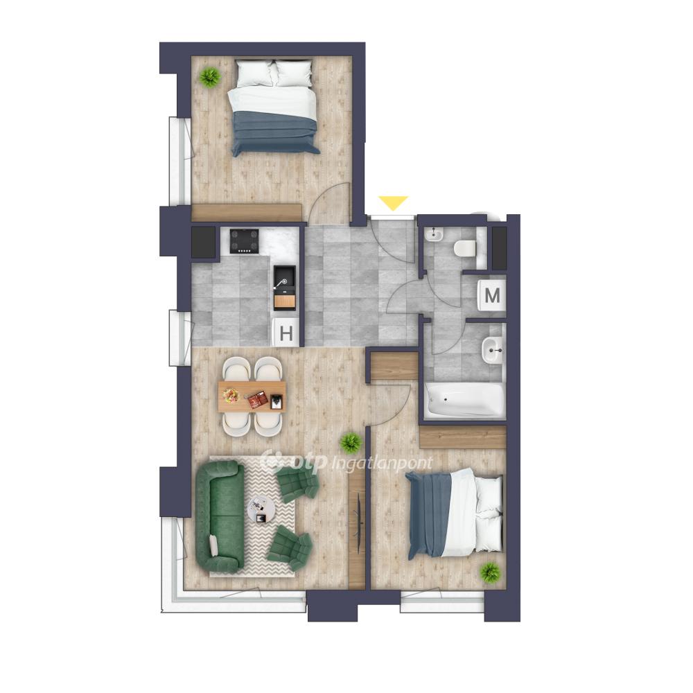 1+2 Szoba, 60.57 nm - AADAT.propertyImage (2)
