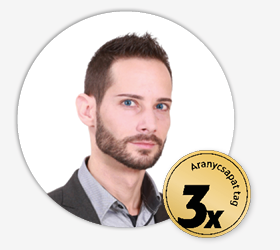 Gajdács Tamás 3-szoros tag Gajdács Tamás 3-szoros tag