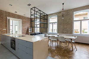 Loft lakás nagy terekkel