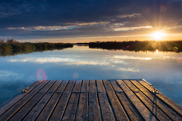 A Fertő-tó látképe ahol ingatlanfejlesztések várhatóak