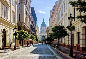 Belvárosi kép ahol drágábbak az ingatlanok, mint valaha